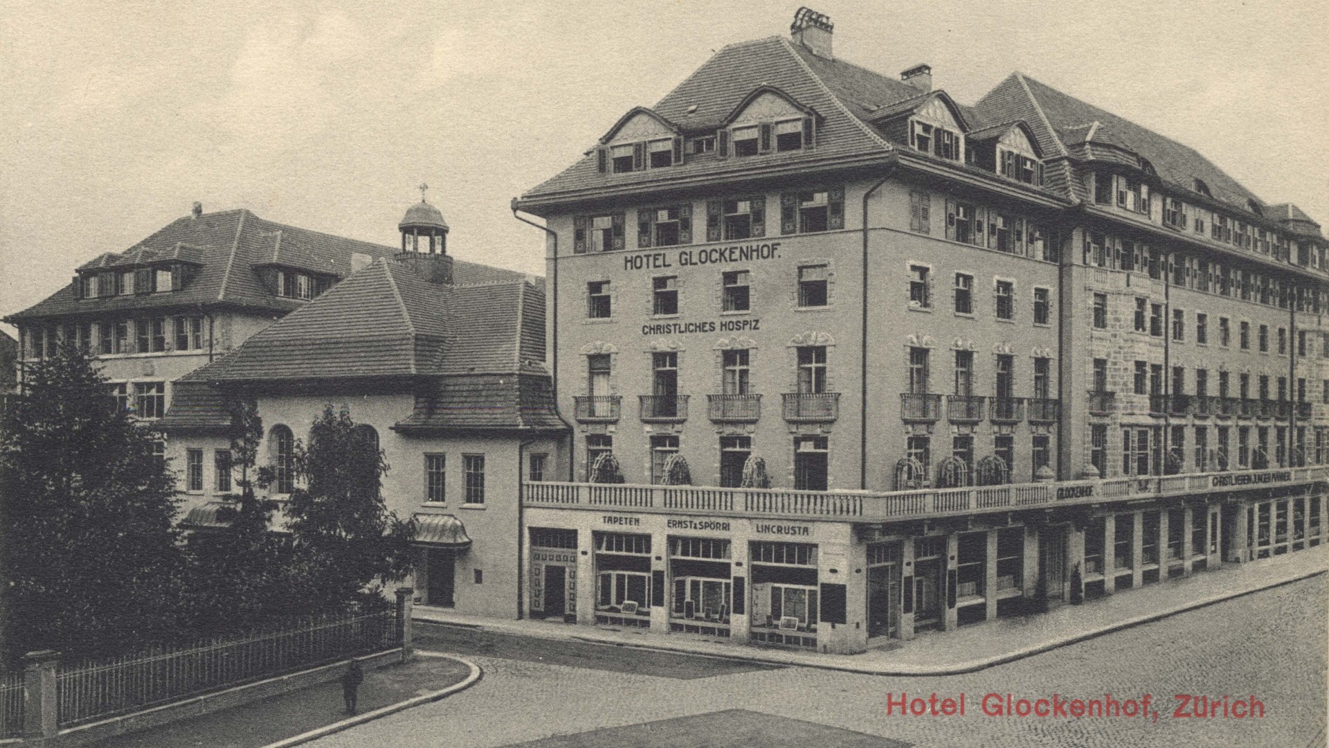 Hotel Glockenhof Zürich um 1912